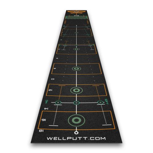 Wellputt Golf Putting Mat - 13ft Black