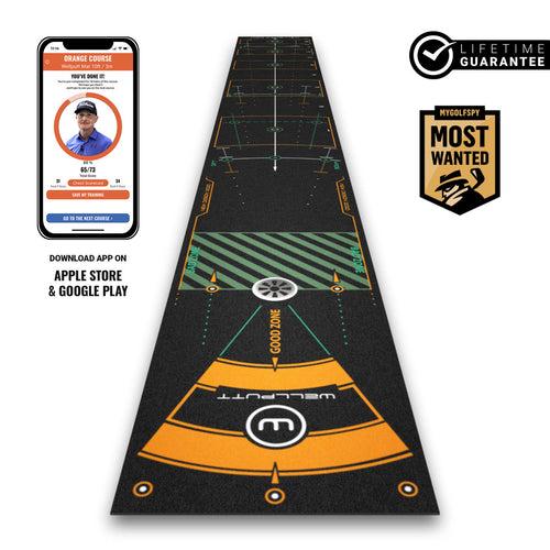 Wellputt Golf Putting Mat - 13ft Black