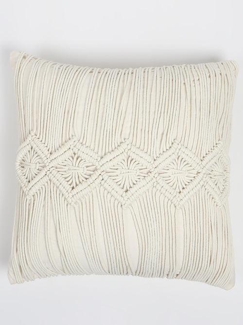 AMUN - MACRAME SQUARE CUSHION COVER