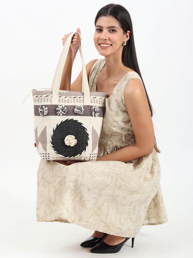 SIBURA - COTTON PRINTED TOTE BAG