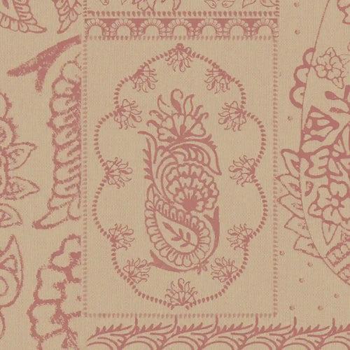 Chhaya Block Print Wallpaper design for Rooms muddy pink