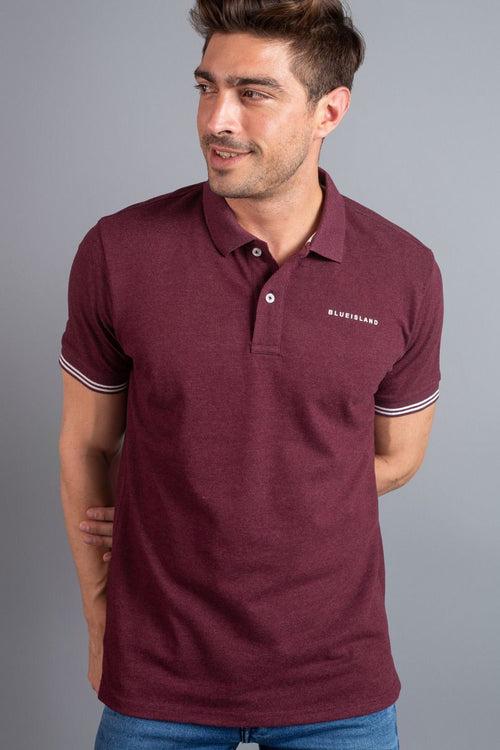 Burgundy Solid TShirt - Stain Proof