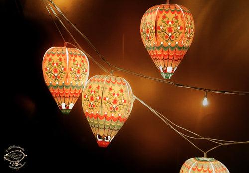 Paper Mini Hot Air Balloon Fairy Lights