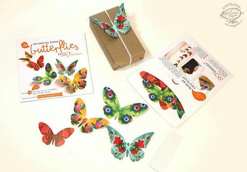 3 packs of 24 Decorative Paper Butterflies = 72 Butterflies