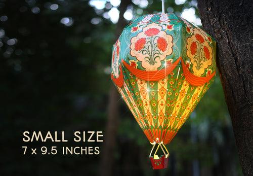 Instant Decor Combo Saver: 3 Hot Air Balloon Paper Lamps + Bulbs + Wires