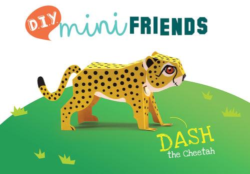 Mini Cheetah Animal Paper Craft Kit