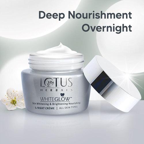 Lotus Herbals WHITEGLOW Skin Brightening & Nourishing Night Cream 20g