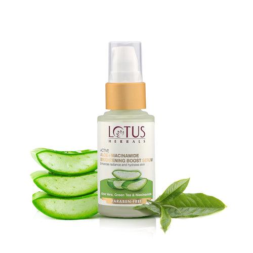 Lotus Herbals Active Aloe + Niacinamide Brightening Boost Serum