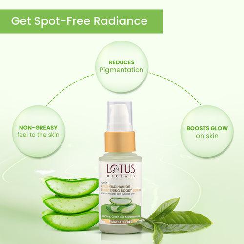 Lotus Herbals Active Aloe + Niacinamide Brightening Boost Serum