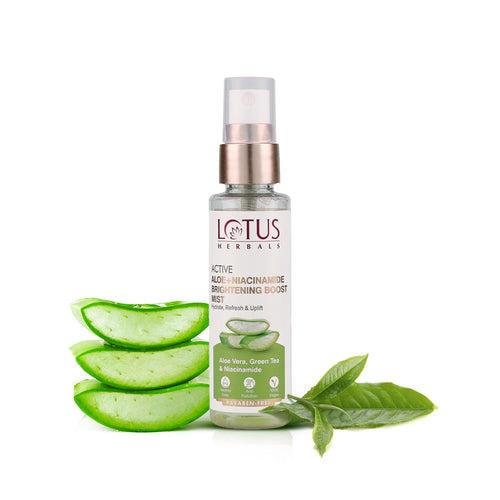 Lotus Herbals Active Aloe + Niacinamide Brightening Boost Mist