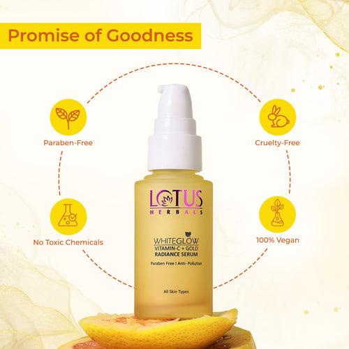 Lotus Herbals WhiteGlow VITAMIN-C + Gold RADIANCE SERUM