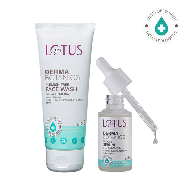 Lotus DermaBotanics Kojic Facewash+Serum