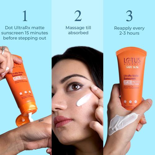 Lotus Safesun UltraRx Matte Sunscreen SPF 50 PA++++