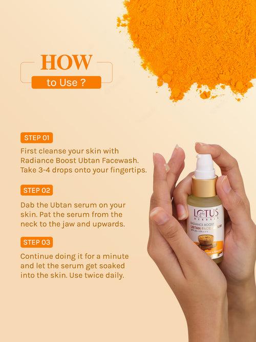 Lotus Herbals Radiance Boost Ubtan Face Serum