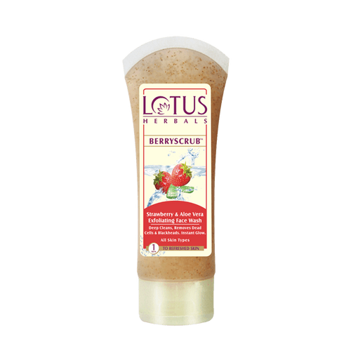 Berry Scrub Strawberry & Aloe Vera Exfoliating Face Wash