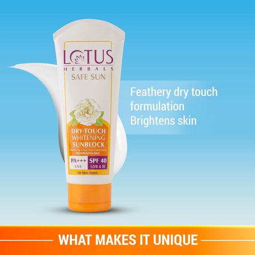 Safe Sun Dry-Touch Whitening Sunscreen SPF 40 PA+++