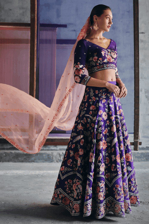 <b>ASHDEEN</b> <br> Kiku Jaal Lehenga