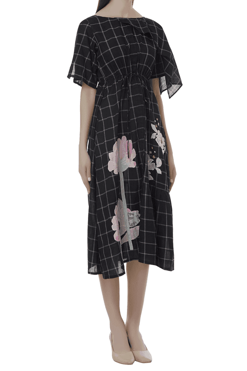 <b>Itara An Another</b><br>Checkered Embroidered Dress