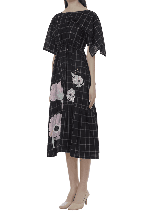 <b>Itara An Another</b><br>Checkered Embroidered Dress