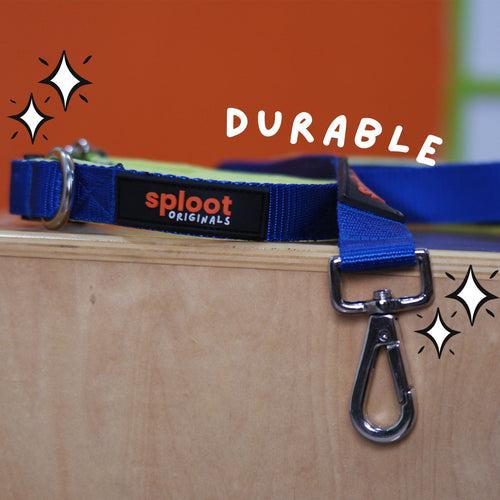 Sploot Originals - Leash & Collar  - Blue and Green