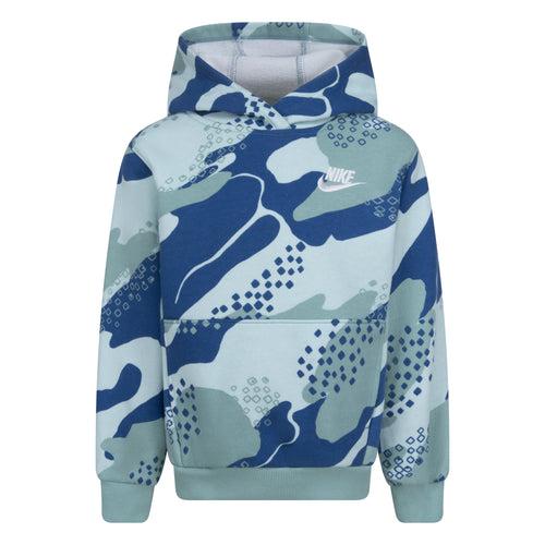 Nike Blue Camo Pullover Hoodie