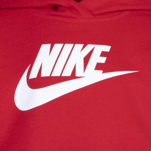 Nike Red Sportswear Club French Terry Hoodie