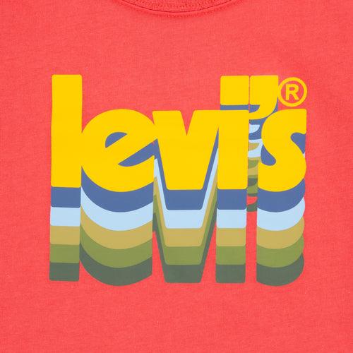 Levi Red'S Layered Poster Logo Tee