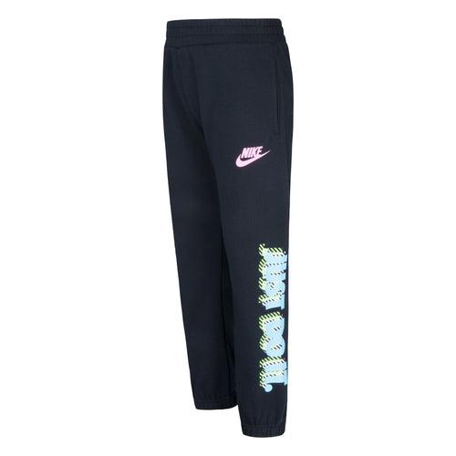 Nike black active joy french terry pants