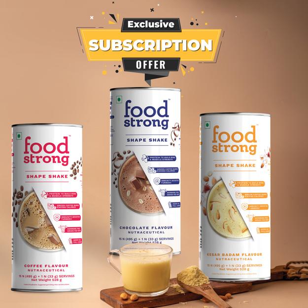 Foodstrong Three Month Subscription Pack - Shape Shake - Choose your flavours