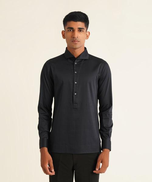 Seamless Collar Kurta Shirt