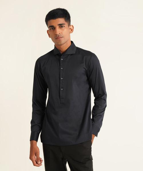 Seamless Collar Kurta Shirt