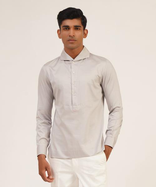 Seamless Collar Kurta Shirt