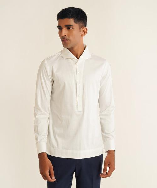 Seamless Collar Kurta Shirt