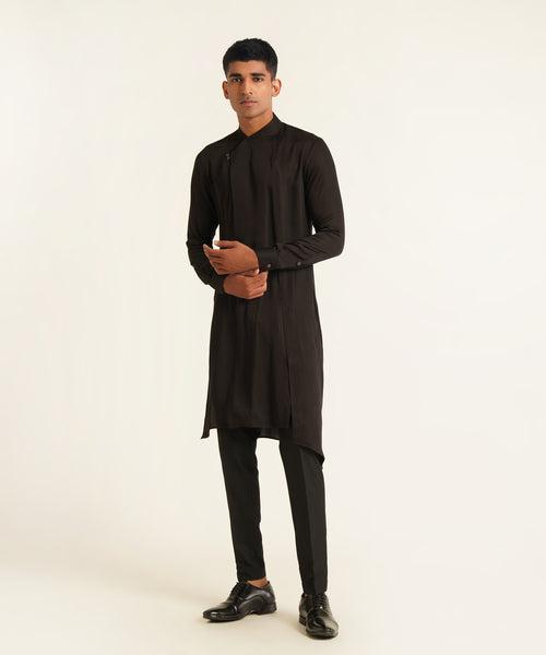 Two Button Asymmetric Kurta