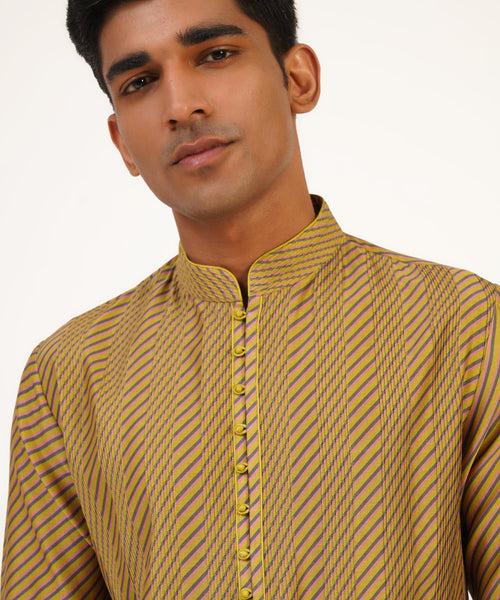 Pintucks printed Kurta Set