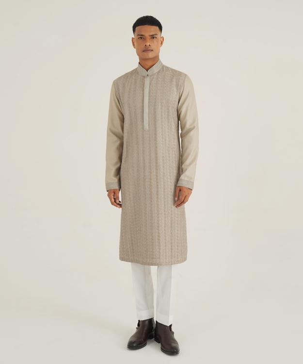 Thread Embroidered Kurta Set