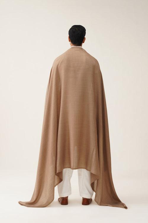 Mens Plain Beige Woollen Dusala