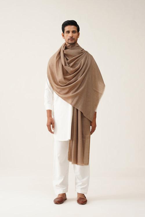 Mens Plain Beige Woollen Dusala