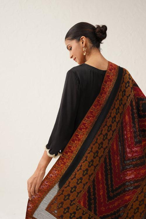 Sukhmani Kaani Dupatta With Tassel