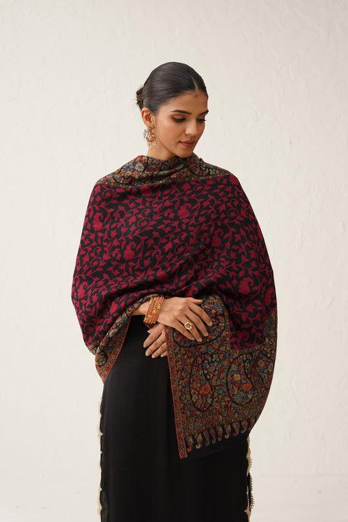 Fariza Kaani Woollen Shawl