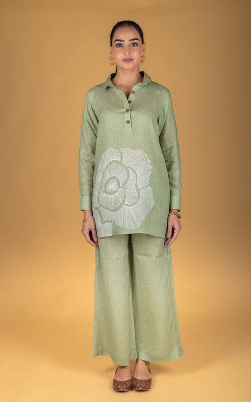 Meher Afreen Pure Linen Co-ord Set