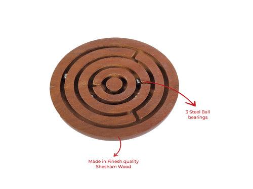 Bada Bhool Bhulaiya/ Swirl/ Labyrinth Board Game Wooden Puzzle