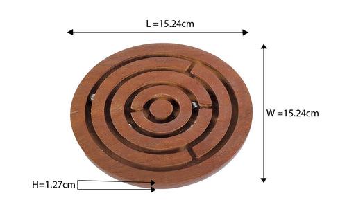 Bada Bhool Bhulaiya/ Swirl/ Labyrinth Board Game Wooden Puzzle