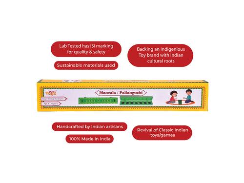 Wooden Mancala Board Game / Pallanguzhi / Ali Guli Mane
