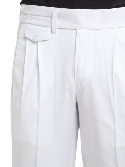 Italian Style Formal Gurkha Pant-White