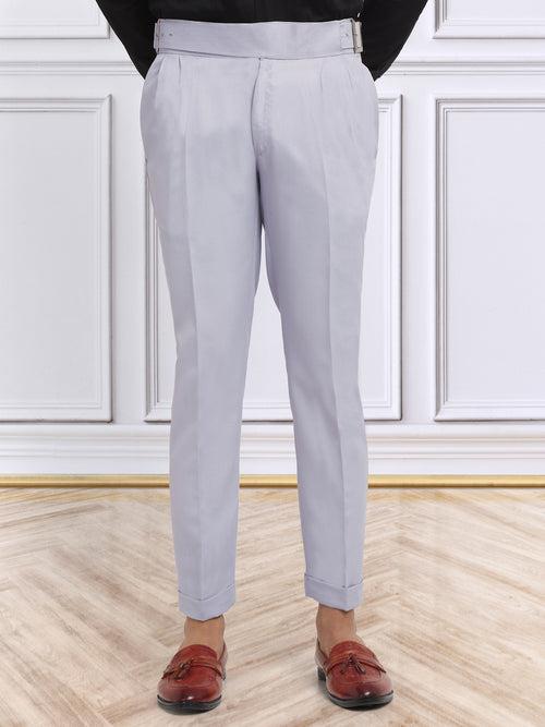 Italian Style Formal Gurkha Pant-Grey