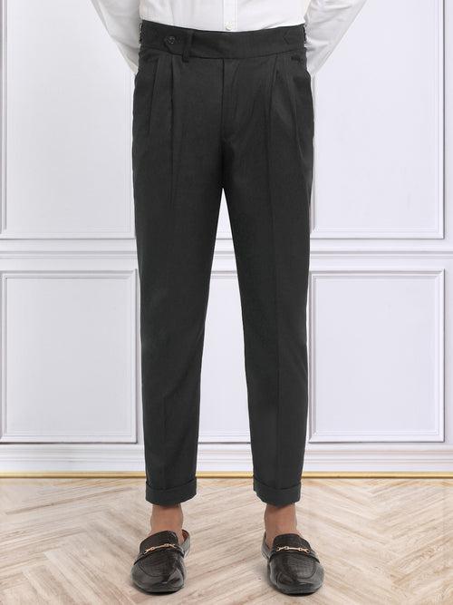 Italian Style Formal Gurkha Pant-Black