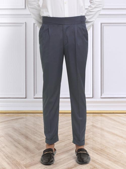 Italian Style Formal Gurkha Pant-LightBlue