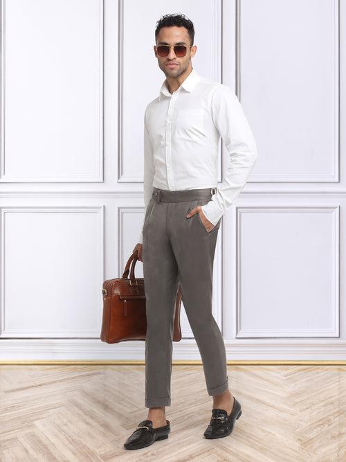 Italian Style Formal Gurkha Pant-Brown