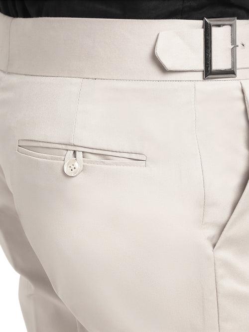 Italian Style Formal Gurkha Pant-Cream